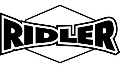 Logo displaying the word 'RIDLER' in bold, stylized font within a hexagonal outline.
