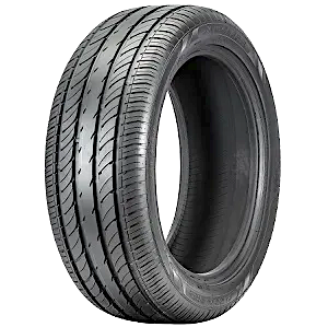 An Arroyo Grand Sport 2 black car tire with a tread pattern shown against a white background.