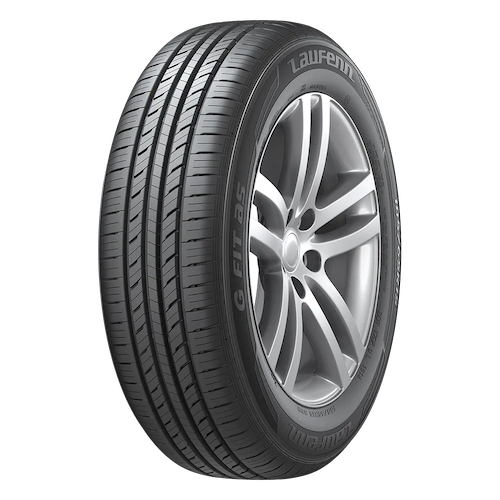 A car tire with the brand name Laufenn and model Fit AS, featuring a modern tread pattern suitable for all-season use.